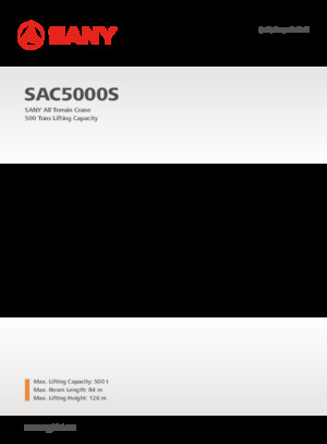 всюдихідні крани Sany SAC5000S 