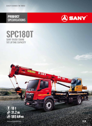 всюдихідні крани Sany SPC180T