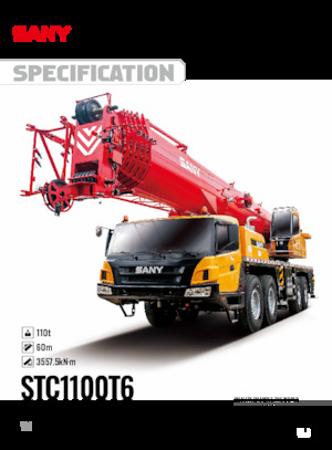 всюдихідні крани Sany STC1100T6