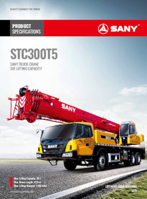 всюдихідні крани Sany STC300T5