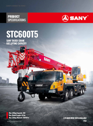 всюдихідні крани Sany STC600T5