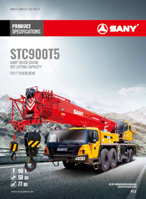 всюдихідні крани Sany STC900T5