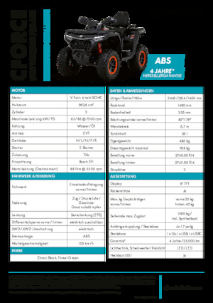 Всюдиходи і квадроцикли CFMOTO CFORCE 1000 Touring Pro