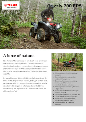 Всюдиходи і квадроцикли Yamaha GRIZZLY 700 EPS