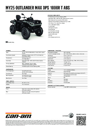Всюдиходи і квадроцикли can-am OUTLANDER MAX DPS 1000R T ABS