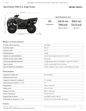 Всюдиходи і квадроцикли Polaris Sportsman 450 H.O.