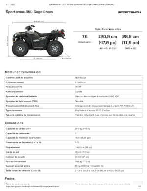 Всюдиходи і квадроцикли Polaris Sportsman 850