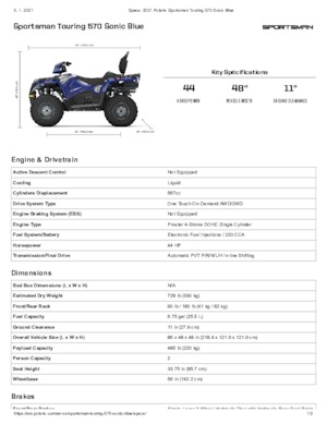 Всюдиходи і квадроцикли Polaris Sportsman touring 570