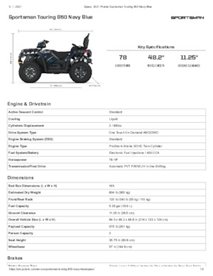 Всюдиходи і квадроцикли Polaris Sportsman touring 850 