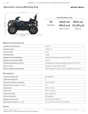 Всюдиходи і квадроцикли Polaris Sportsman touring 850 