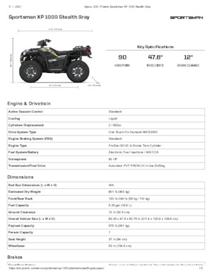 Всюдиходи і квадроцикли Polaris Sportsman touring XP 1000