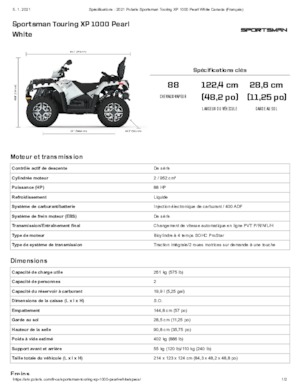Всюдиходи і квадроцикли Polaris Sportsman touring XP 1000