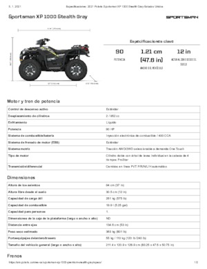 Всюдиходи і квадроцикли Polaris Sportsman XP 1000