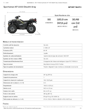 Всюдиходи і квадроцикли Polaris Sportsman XP 1000