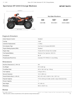 Всюдиходи і квадроцикли Polaris Sportsman XP 1000 S