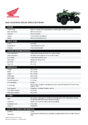 Всюдиходи і квадроцикли Honda TRX250TM 