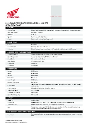 Всюдиходи і квадроцикли Honda TRX520FM6