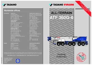 всюдихідні крани Tadano ATF 360 G 6 (12x8x10)