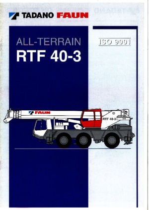 всюдихідні крани Tadano RTF 40-3 (7,5 t)