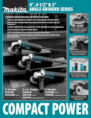 Кутові шліфувальні машини Makita 9557PB