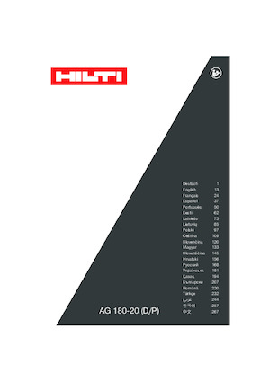 Кутові шліфувальні машини Hilti AG 180-P