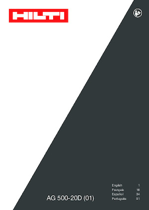 Кутові шліфувальні машини Hilti AG 500-20D