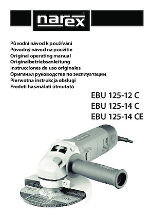 Кутові шліфувальні машини Narex EBU 125-14 C