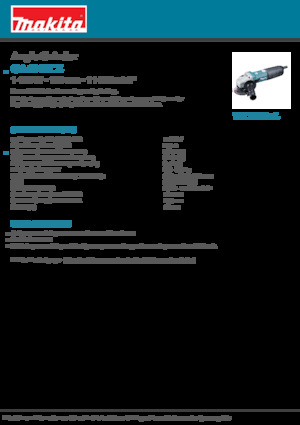 Кутові шліфувальні машини Makita GA4040CZ