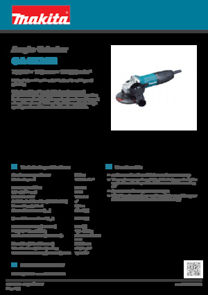 Кутові шліфувальні машини Makita GA4530R