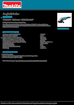 Кутові шліфувальні машини Makita GA5010