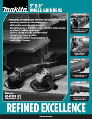 Кутові шліфувальні машини Makita GA6010Z