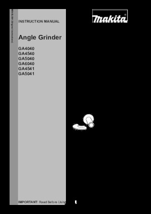 Кутові шліфувальні машини Makita GA5040