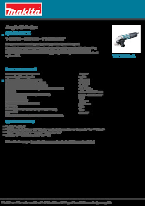Кутові шліфувальні машини Makita GA5040CZ