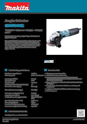 Кутові шліфувальні машини Makita GA5041C
