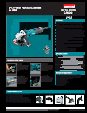 Кутові шліфувальні машини Makita GA5091