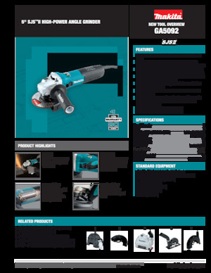 Кутові шліфувальні машини Makita GA5092