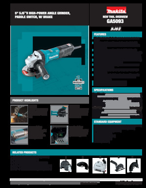 Кутові шліфувальні машини Makita GA5093