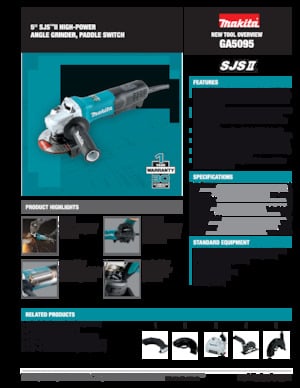 Кутові шліфувальні машини Makita GA5095