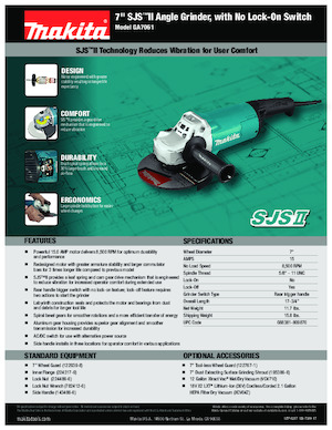 Кутові шліфувальні машини Makita GA7061 