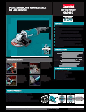 Кутові шліфувальні машини Makita GA9080