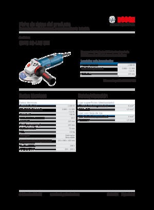 Кутові шліфувальні машини Bosch GWS 13-125 CIE