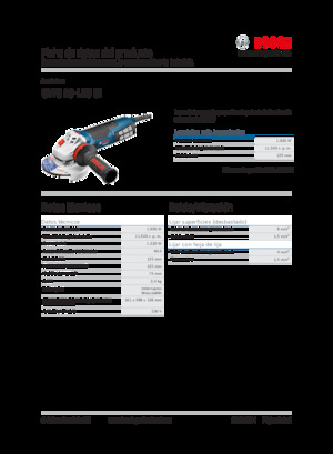 Кутові шліфувальні машини Bosch GWS 19-125 CI