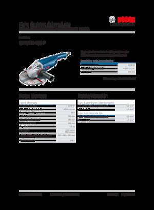 Кутові шліфувальні машини Bosch GWS 22-230 P