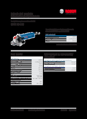 Кутові шліфувальні машини Bosch GWX 10-125