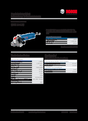 Кутові шліфувальні машини Bosch GWX 14-125