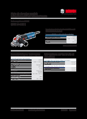 Кутові шліфувальні машини Bosch GWX 14-125 S