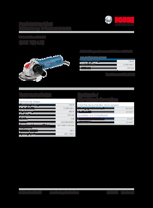 Кутові шліфувальні машини Bosch GWX 750-125
