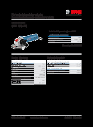 Кутові шліфувальні машини Bosch GWX 750-125