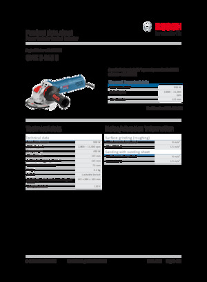 Кутові шліфувальні машини Bosch GWX 9-115 S