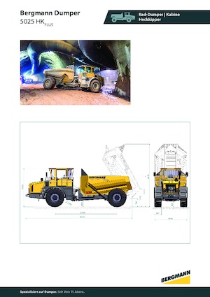 Шарнірні самоскиди Bergmann 5025HK Plus